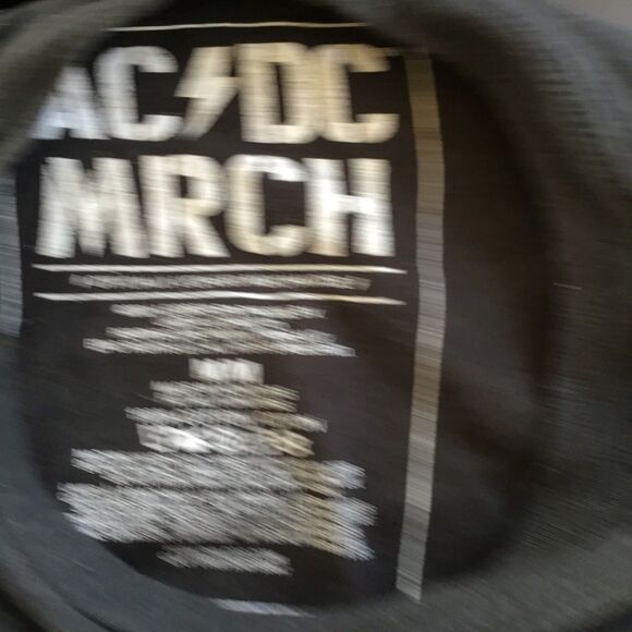 WOMENS AC/DC Graphic Grey TShirt Sz M  Fair/Good Used Condition - Picture 4 of 7